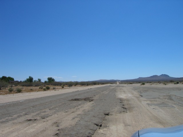 The main road just outside of downtown California City becomes a little more tenuous