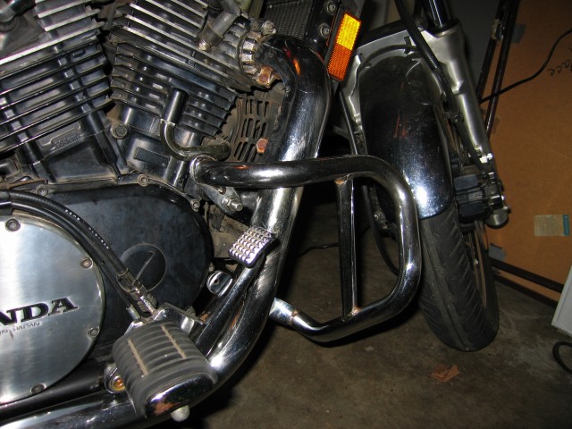 Right side engine guard.