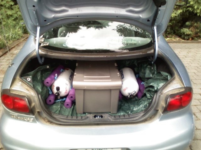 SCUBA gear in my trunk