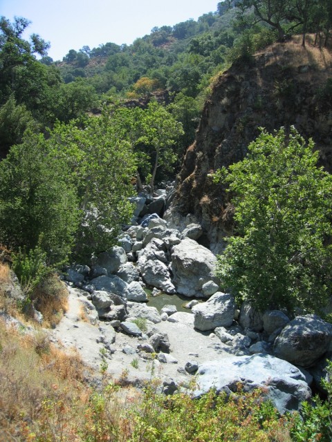 This place is called Little Yosemite for the neat rocks in the creek bottom.  According to what I read online, this is a much cooler place to visit when there is a lot of water in the creek.