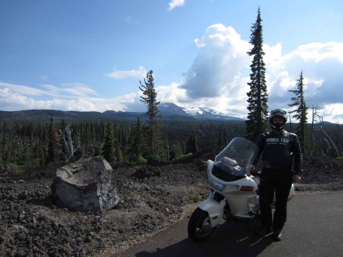 Up on the McKenzee Pass Highway with my Pacific Coast.