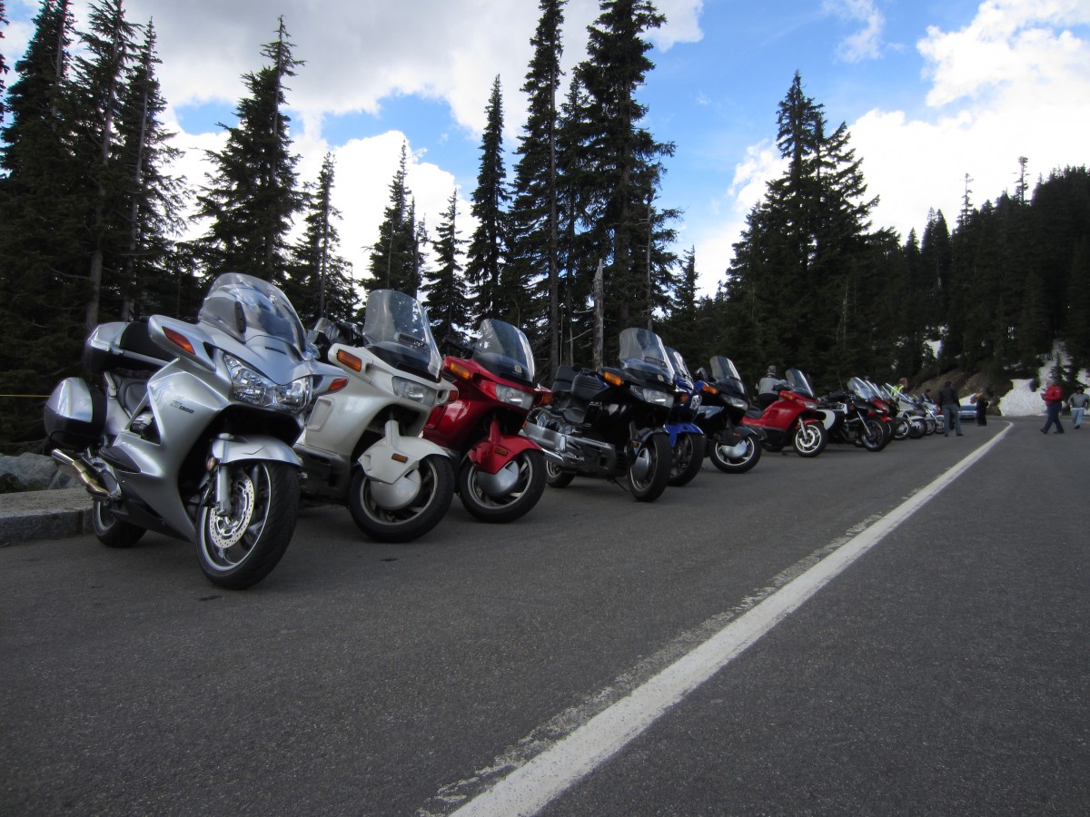 The whole gang on the NW UPCOAST RAMROD motorcycle ride from a few years back.