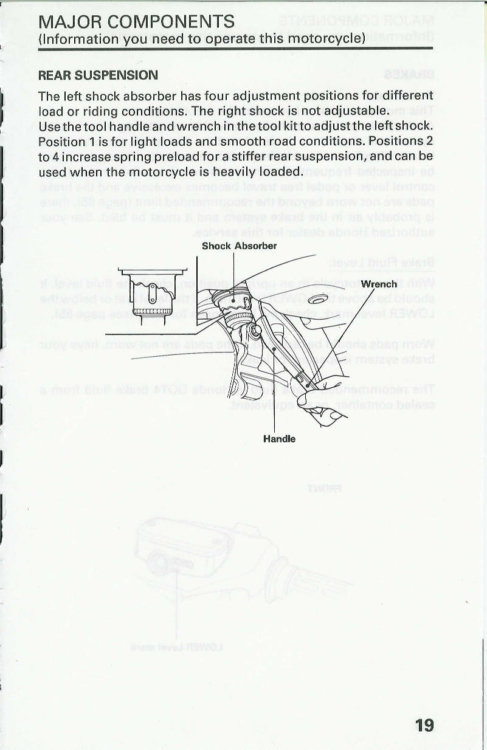 Page 19: Major Components (Information you need to operate this